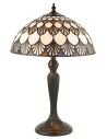 Tiffany Missori Bordlampe i polyresin og glas H46,5 cm 2 x E14 - Antik bronze/Multi