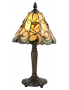 Tiffany Jamelia Bordlampe i polyresin og glas H36,5 cm 1 x E14 - Antik bronze/Multi