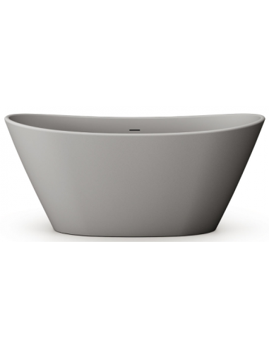 Billede af Amore fritstående badekar i silkstone 160 x 85 cm - Mat grå