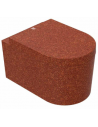 Woodio Block væghængt toilet H36,6 cm ECO - Clay