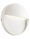 LANDER Væglampe i aluminium og polycarbonat Ø11 cm 1 x 3W SMD LED - Mat sandhvid