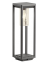 LAGOS Bedlampe i aluminium og polycarbonat H50 cm 1 x E27 - Mat mørkegrå