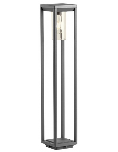 Billede af LAGOS Bedlampe i aluminium og polycarbonat H80 cm 1 x E27 - Mat mørkegrå