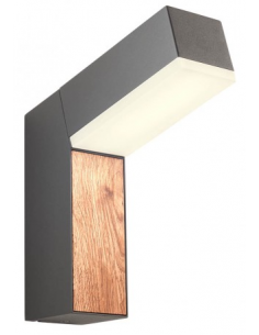 WOODY Væglampe i aluminium...