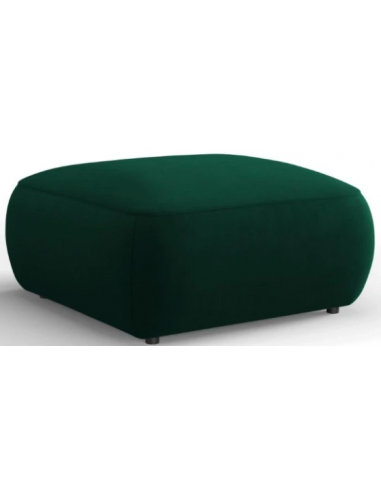 Se Greta puf til sofa i velour B75 x D75 cm - Flaskegrøn hos Lepong.dk