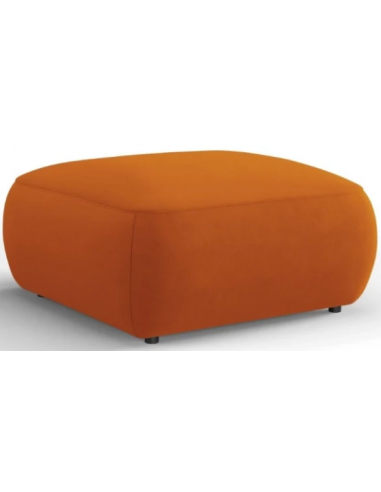 Se Greta puf til sofa i velour B75 x D75 cm - Terracotta hos Lepong.dk