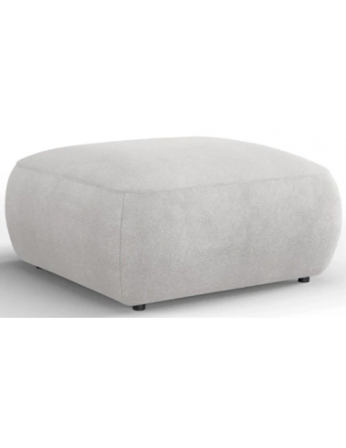 Se Greta puf til sofa i chenille B75 x D75 cm - Sølvgrå hos Lepong.dk