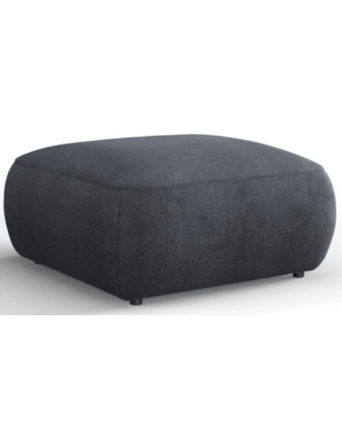 Billede af Greta puf til sofa i chenille B75 x D75 cm - Mørkegrå
