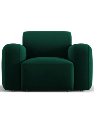 Billede af Greta lænestol i velour B105 cm - Flaskegrøn