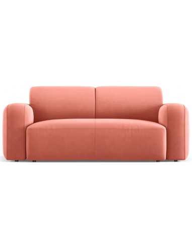 Greta 2-personers sofa i velour B170 x D95 cm – Koralrød