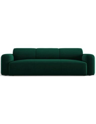 Greta 3-personers sofa i velour B235 x D95 cm – Flaskegrøn