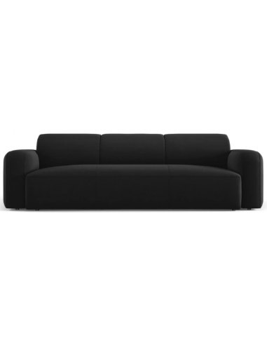 Greta 3-personers sofa i velour B235 x D95 cm – Sort