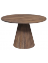ORISSA Spisebord i mangotræ og finér Ø120 cm - Rustik brun
