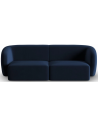 Shane 2-personers sofa i velour B184 x D85 cm - Blå