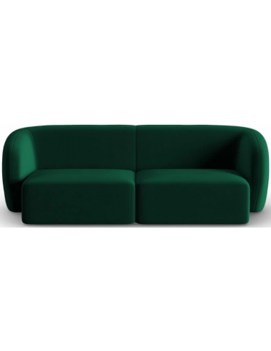 Shane 2-personers sofa i velour B184 x D85 cm – Flaskegrøn