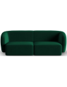 Shane 2-personers sofa i velour B184 x D85 cm - Flaskegrøn