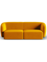 Shane 2-personers sofa i velour B184 x D85 cm - Gul