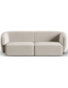 Shane 2-personers sofa i velour B184 x D85 cm - Beige