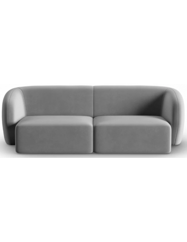 Shane 2-personers sofa i velour B184 x D85 cm – Grå