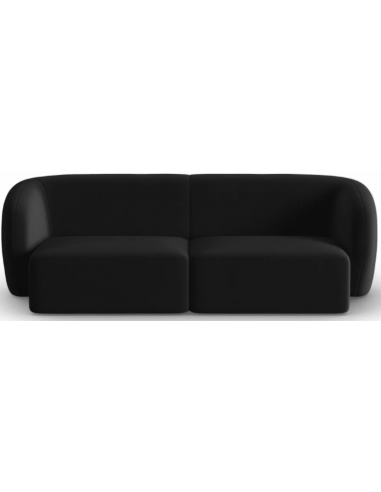 Shane 2-personers sofa i velour B184 x D85 cm – Sort