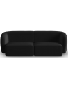 Shane 2-personers sofa i velour B184 x D85 cm - Sort