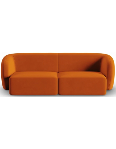 Shane 2-personers sofa i velour B184 x D85 cm – Terracotta