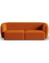 Shane 2-personers sofa i velour B184 x D85 cm - Terracotta