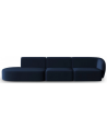 Shane venstrevendt 4-personers sofa i velour B302 x D85 cm - Blå