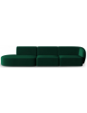 Shane venstrevendt 4-personers sofa i velour B302 x D85 cm - Flaskegrøn