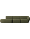 Shane venstrevendt 4-personers sofa i chenille B302 x D85 cm - Grøn