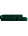 Shane højrevendt 4-personers sofa i velour B302 x D85 cm - Flaskegrøn