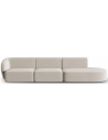 Shane højrevendt 4-personers sofa i velour B302 x D85 cm - Beige