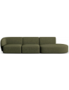 Shane højrevendt 4-personers sofa i chenille B302 x D85 cm - Grøn