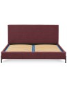 ARRIS Sengeramme med gavl 140 x 200 cm - Sort/Bordeaux