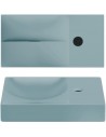 VALE Håndvask 38 x 19 cm Keramik - Mat blå