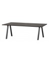 TABLO Spisebord i metal og egetræ 200 x 90 cm - Sort