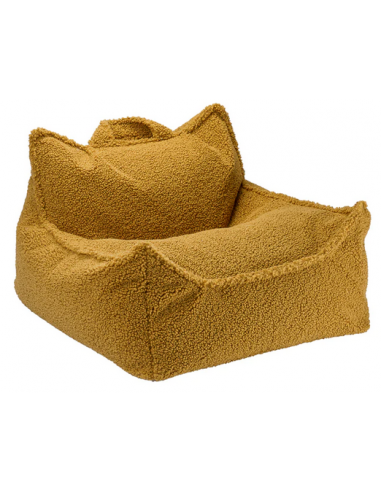 Se Sækkestol til børn i OEKO-TEX teddy polyester H50 cm - Maple hos Lepong.dk