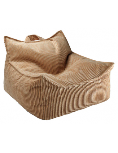 Sækkestol til børn i OEKO-TEX corduroy H50 cm - Toffee