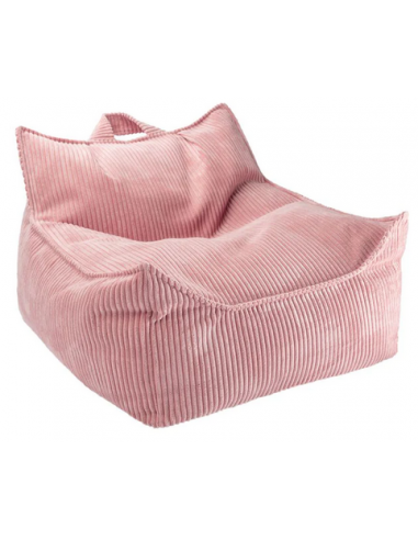 Billede af Sækkestol til børn i OEKO-TEX corduroy H50 cm - Pink Mousse