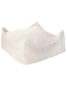 Sækkestol til børn i OEKO-TEX teddy polyester H20 cm - Cremehvid