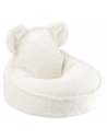 Bear Sækkestol til børn i OEKO-TEX teddy polyester H42 cm - Cremehvid