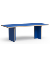 Spisebord i eurolight træ og mdf 220 x 90 cm - Blå
