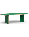 Spisebord i eurolight træ og mdf 220 x 90 cm - Grøn