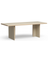 Spisebord i eurolight træ og mdf 220 x 90 cm - Creme