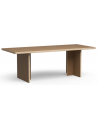 Spisebord i eurolight træ og mdf 220 x 90 cm - Brun