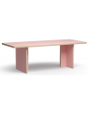 Spisebord i eurolight træ og mdf 220 x 90 cm - Pink