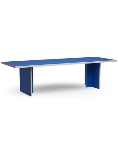 Billede af Spisebord i eurolight træ og mdf 280 x 100 cm - Blå