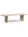 Spisebord i eurolight træ og mdf 280 x 100 cm - Creme