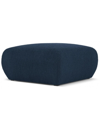 Se Molino puf til sofa i bouclé B75 x D75 cm - Mørkeblå hos Lepong.dk