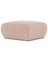 Molino puf til sofa i bouclé B75 x D75 cm - Støvet pink